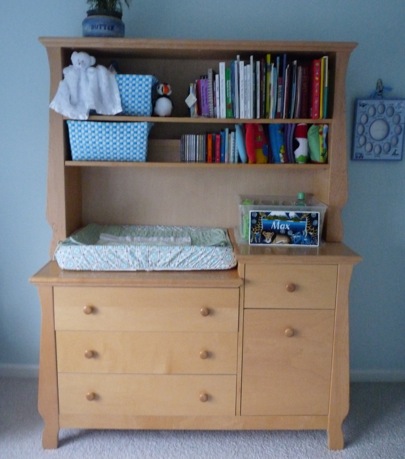 nursery dresser with hutch