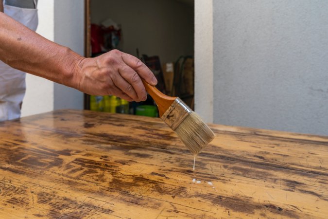 how to refinish wood table