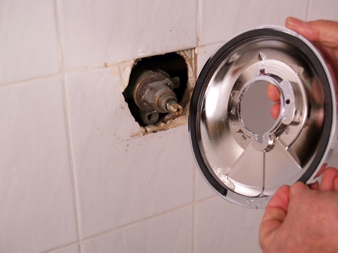 How to Install Shower Valve Trim - Place Trim