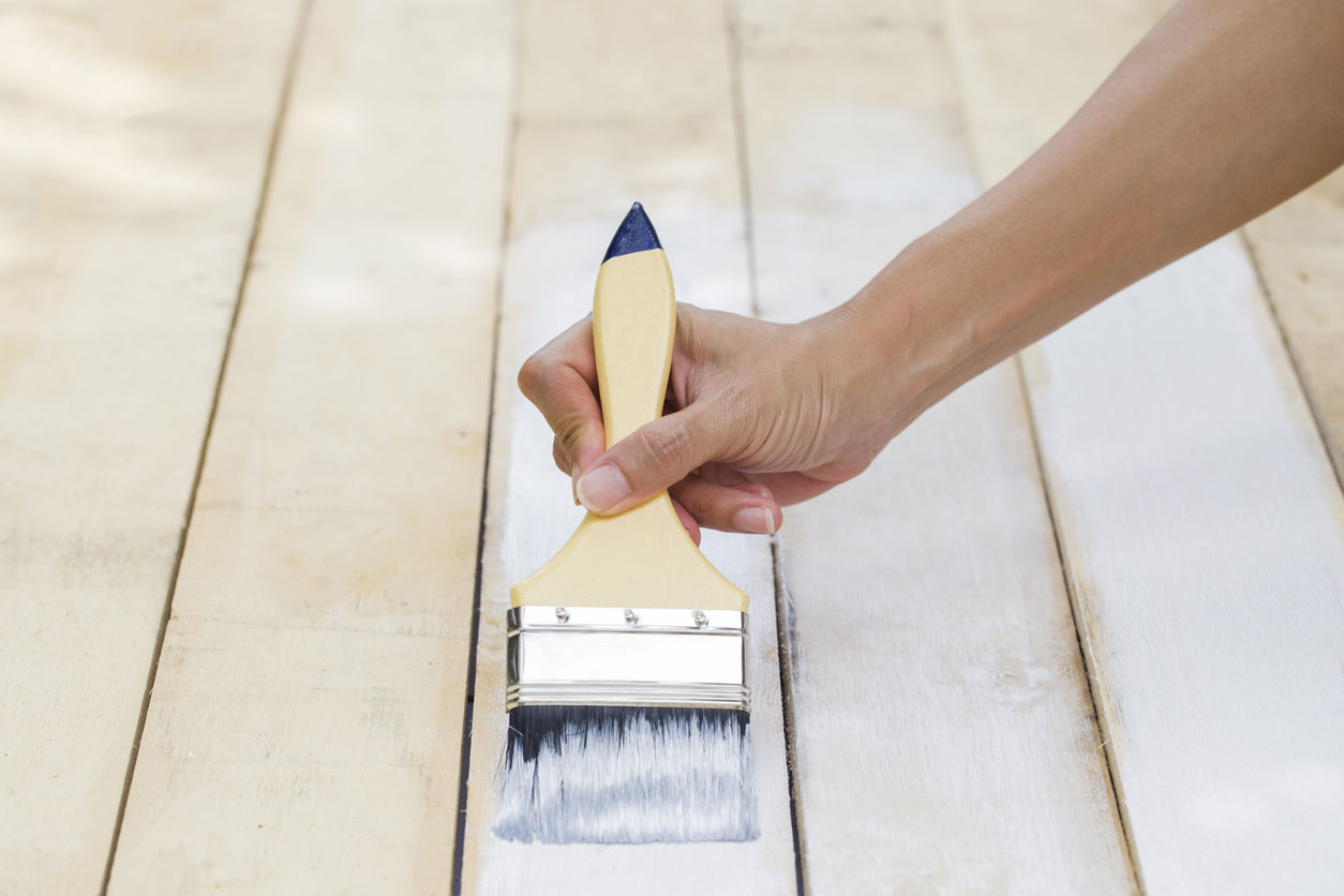 Painting a Deck Applying a Primer