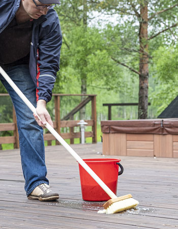 Painting a Deck Picking Preparation