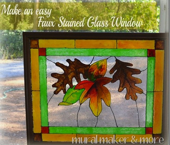 DIY Faux Stained Glass