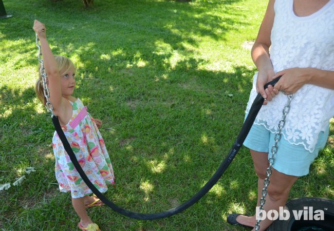 DIY Tire Swing - Step 6