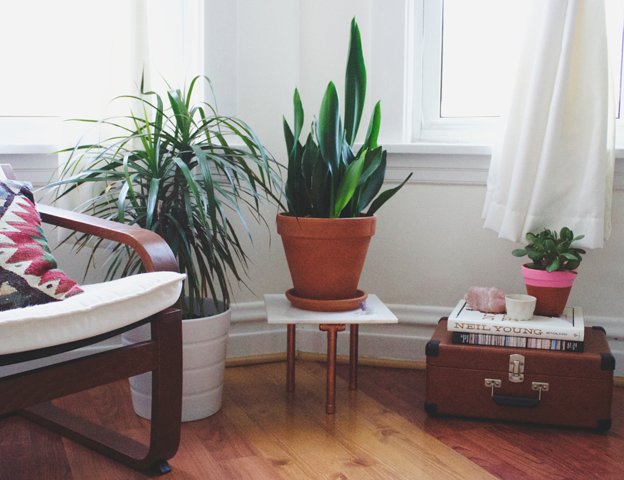 DIY Plant Stand - Marble and Copper Project