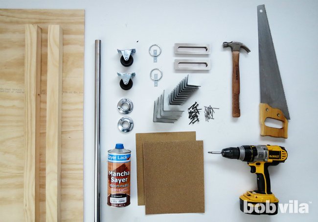 DIY Sliding Door - Supplies