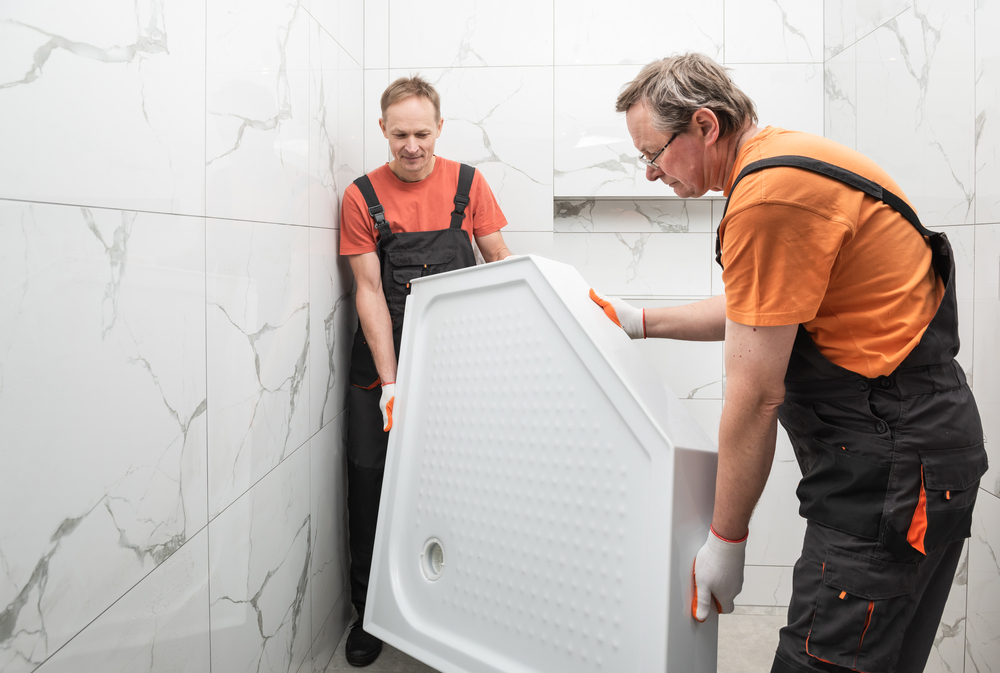 how to install a shower pan