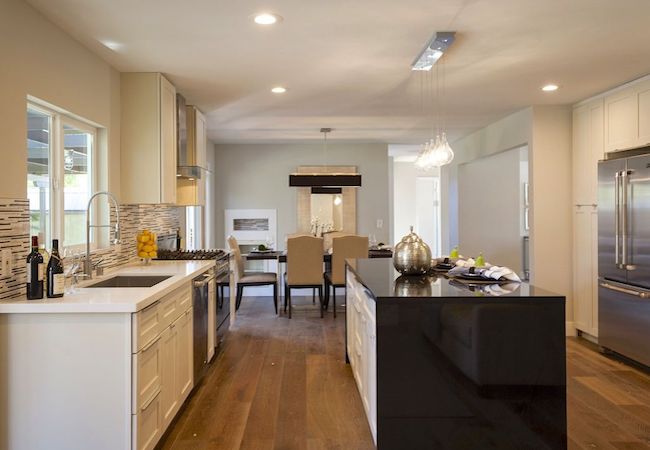 Waterfall Countertops In Kitchen