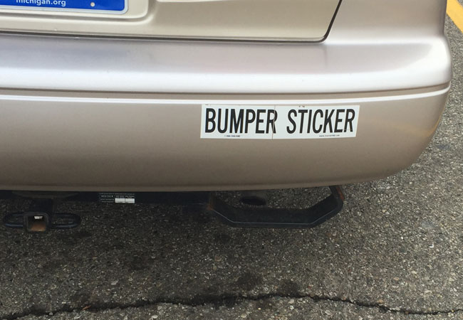 How to Remove Bumper Stickers