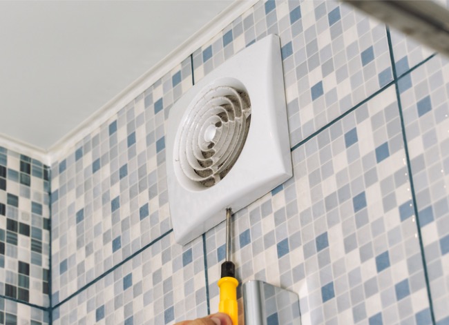 how to install a bathroom fan