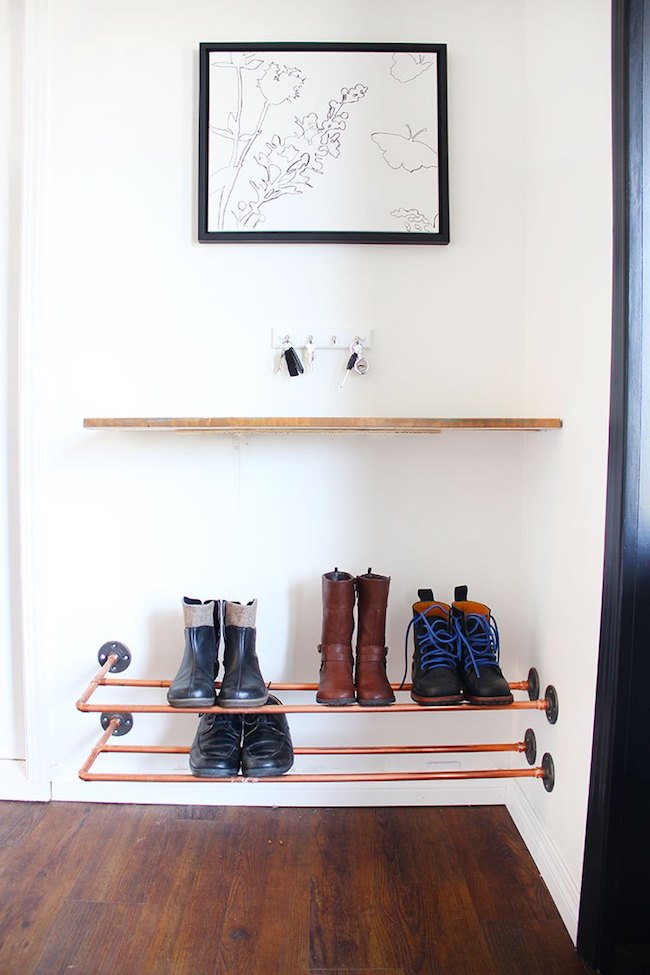 DIY Entryway Shoe Storage