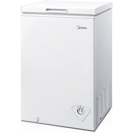  The Midea MRC070S0AWW Chest Freezer on a white background.