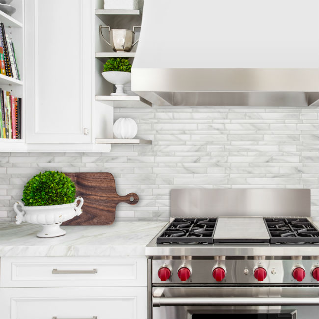 DIY a Removable Backsplash with Smart Tiles