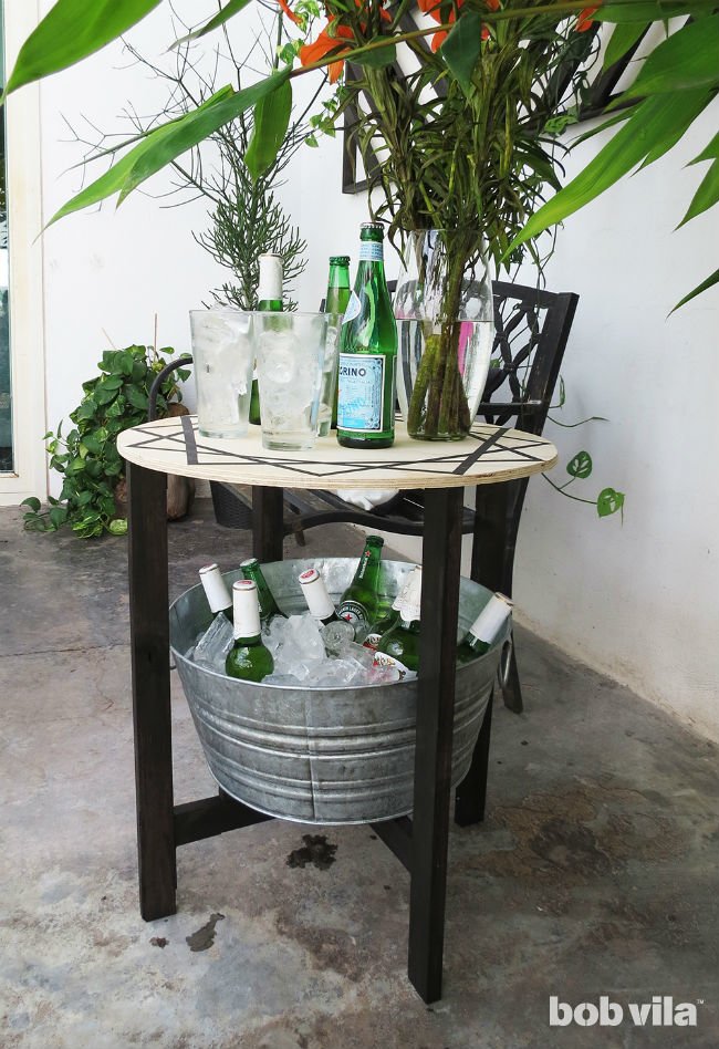 Makeover Your Patio with a Trellis, Cooler Table, and More