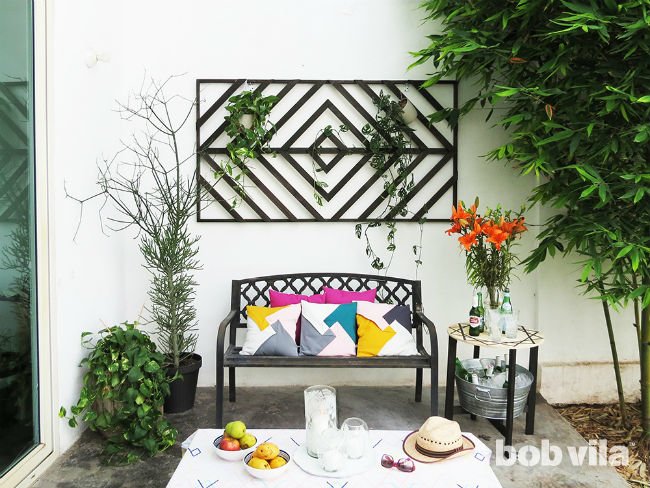 Makeover Your Patio with a Trellis, Cooler Table, and More