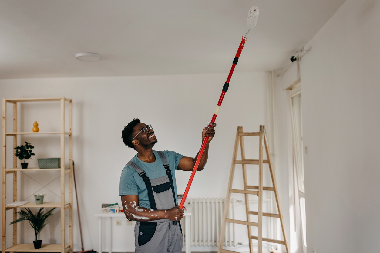 How to Paint a Ceiling Like the Pros Advice From Bob Vila