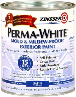 The Rust-Oleum Zinsser Exterior Paint on a white background