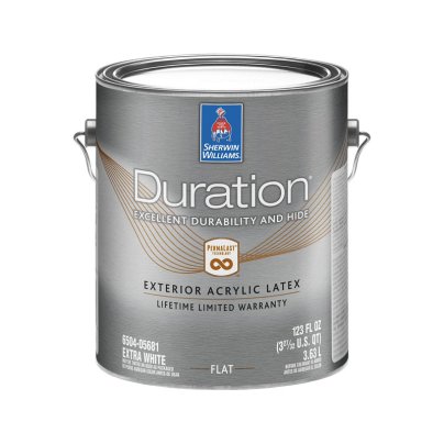 The Sherwin-Williams Duration Exterior Paint on a white background