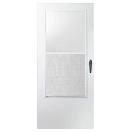  The EMCO 100 Series Self-Storing Storm Door on a white background