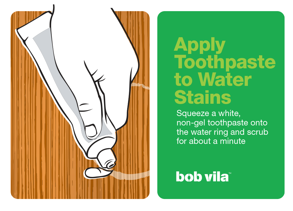 remove water stains from wood