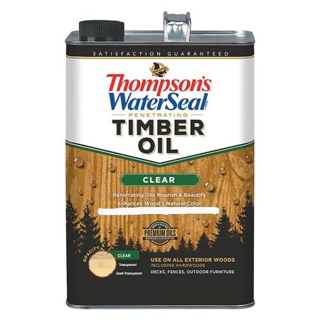  Can of Thompson’s WaterSeal Penetrating Timber Oil on a white background