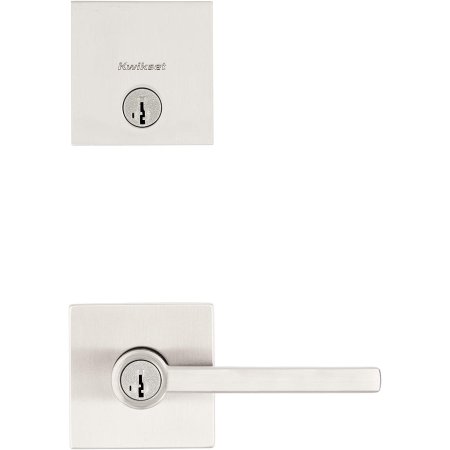  The Kwikset Halifax Deadbolt Security Set on a white background.