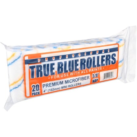  The True Blue Professional Microfiber Mini Rollers on a white background