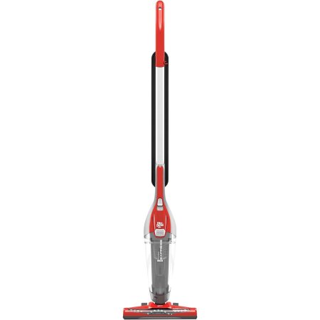  The Dirt Devil Power Express Lite Corded Stick Vacuum on a white background.