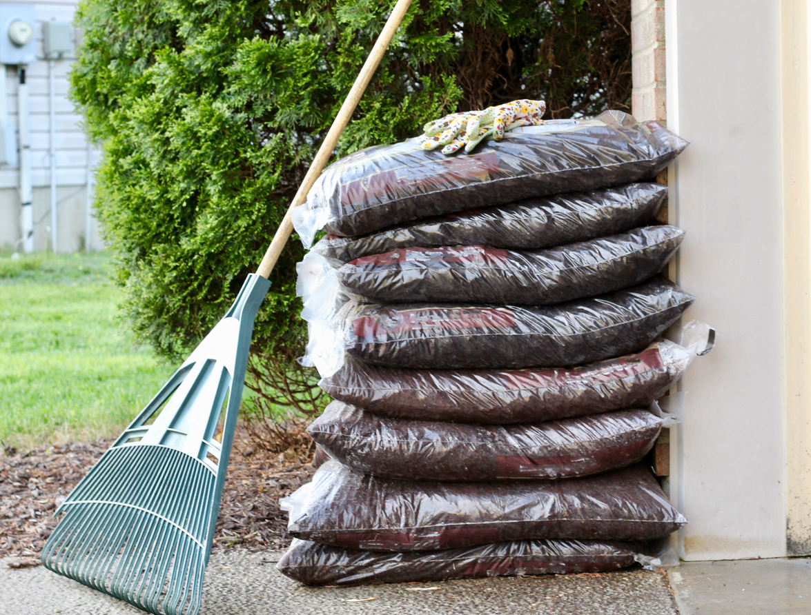 Supplies for Mulching the Garden