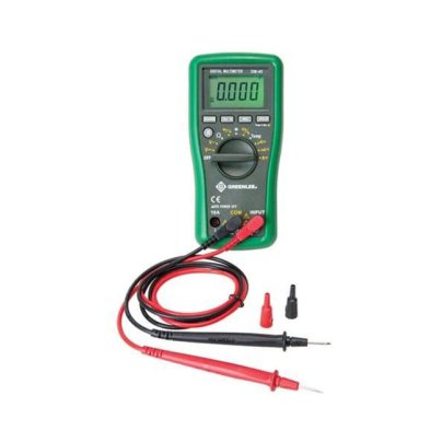 The Greenlee DM-45 4,000-Count 600V Digital Multimeter on a white background