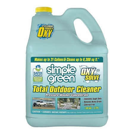  Bottle of Simply Green OxySolve Total Outdoor Cleaner on white background