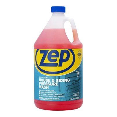 Bottle of Zep House and Siding Pressure Wash on white background