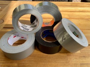 best duct tapes tested and set on a table