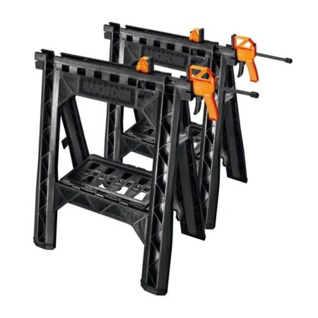  Best Sawhorse Option: WORX Plastic Workbench