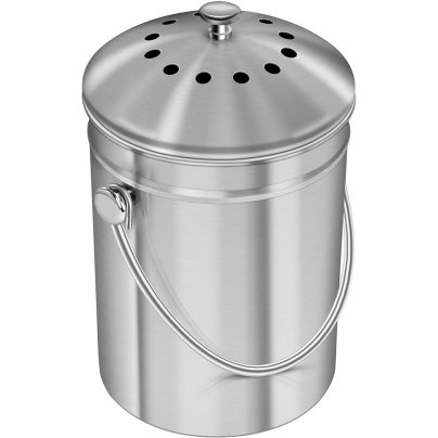 The Best Compost Bins Option: Utopia Kitchen Stainless Steel Compost Bin