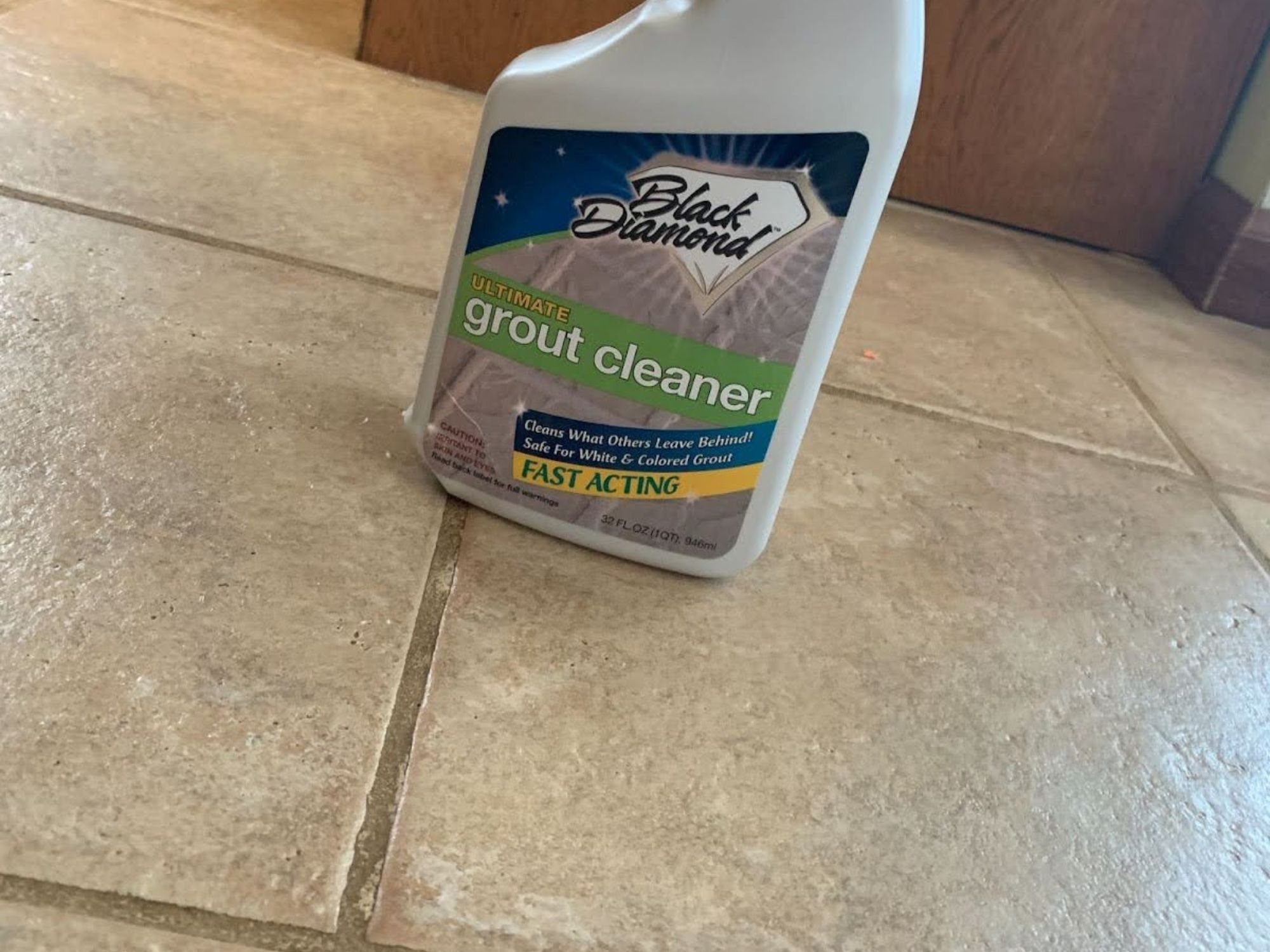 Black Diamond Grout Cleaner Before