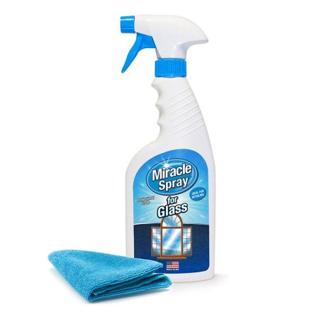  The Best Glass Cleaner Option: MiracleSpray for Glass Includes Microfiber Towel