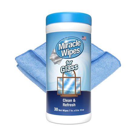  The Best Glass Cleaner Option: MiracleWipes for Glass, Streak Free Cleaning