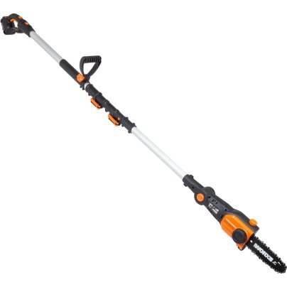 The Worx WG349 20V 8” Power Share Pole Saw on a white background.