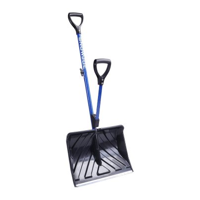 The Snow Joe Shovelution Strain-Reducing Snow Shovel on a white background.