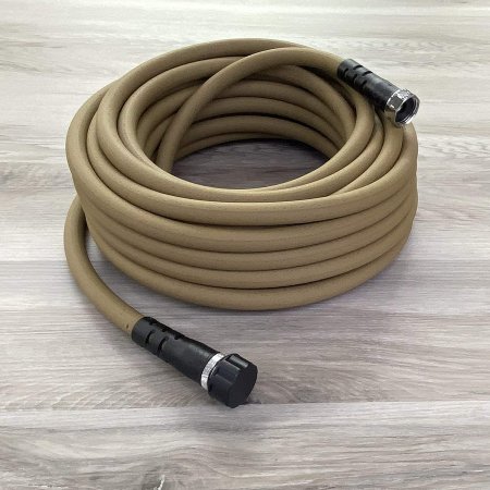  Water Right Soaker Garden Hose, 50-Foot on a wood floor