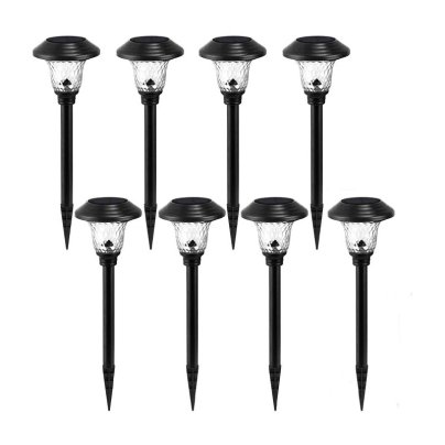 BEAU JARDIN 8 Pack Solar Pathway Lights on white background