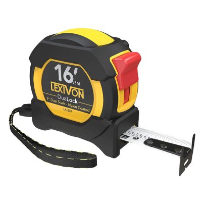 The Best Tape Measures Option: LEXIVON 16Ft 5m DuaLock Tape Measure