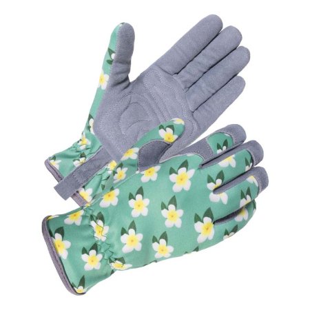  The Skydeer Deerskin Suede Ladies Gardening Gloves on a white background.