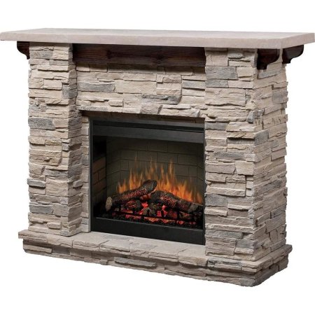  Dimplex Featherston Electric Fireplace Mantel Package on a white background