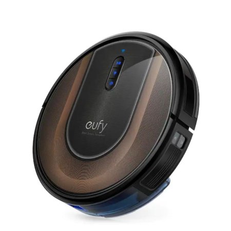  The Eufy by Anker G30 Edge Robot Vacuum on a white background.