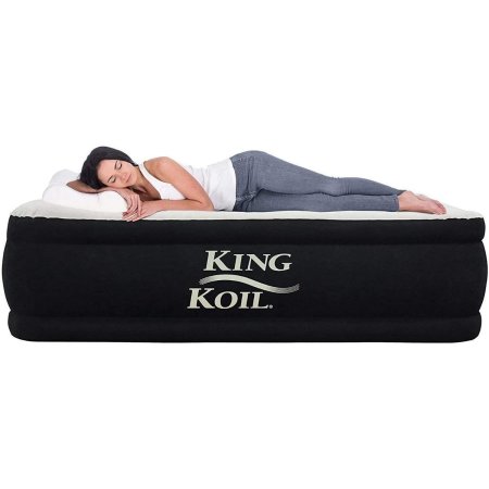  The Best Air Mattress Option: King Koil Air Mattress with Built-in Pump Quilt Top