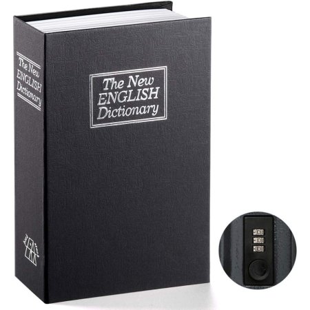  Jssmst Book Safe With Combination Lock on white background