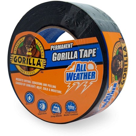  The Best Duck Tape Option: Gorilla 6009002 Weather Tape, 1-Pack, Black