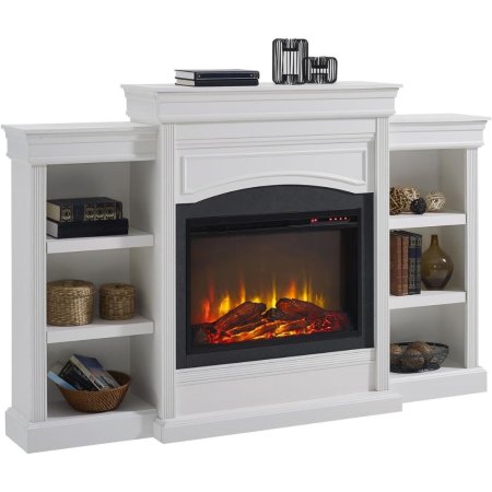  Ameriwood Home Lamont Mantel Fireplace on a white background