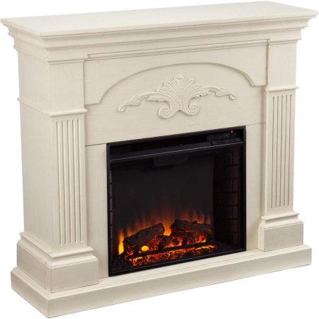  SEI Furniture Sicilian Harvest Electric Fireplace on a white background